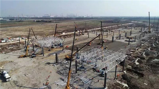 太快了!特斯拉上海超级工厂建设神速,主体结构基本完成!